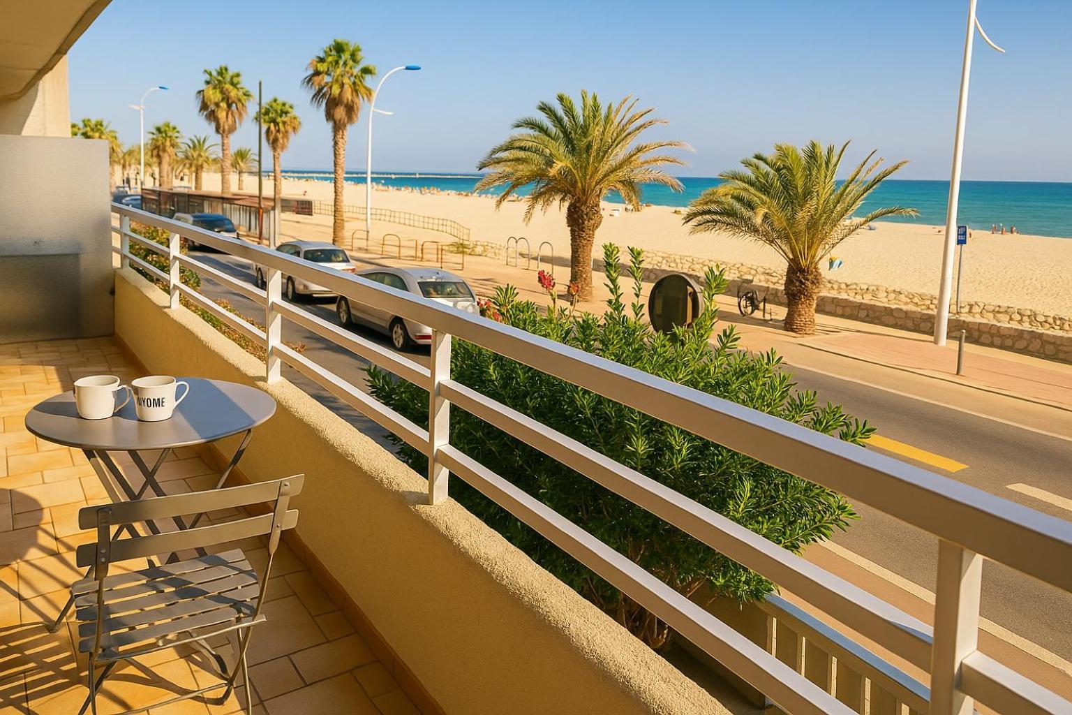 "Plage" Splendide Vue Mer Depuis La Chambre Et Le Salon Cuisine, 20M De La Plage! Canet-en-Roussillon Εξωτερικό φωτογραφία