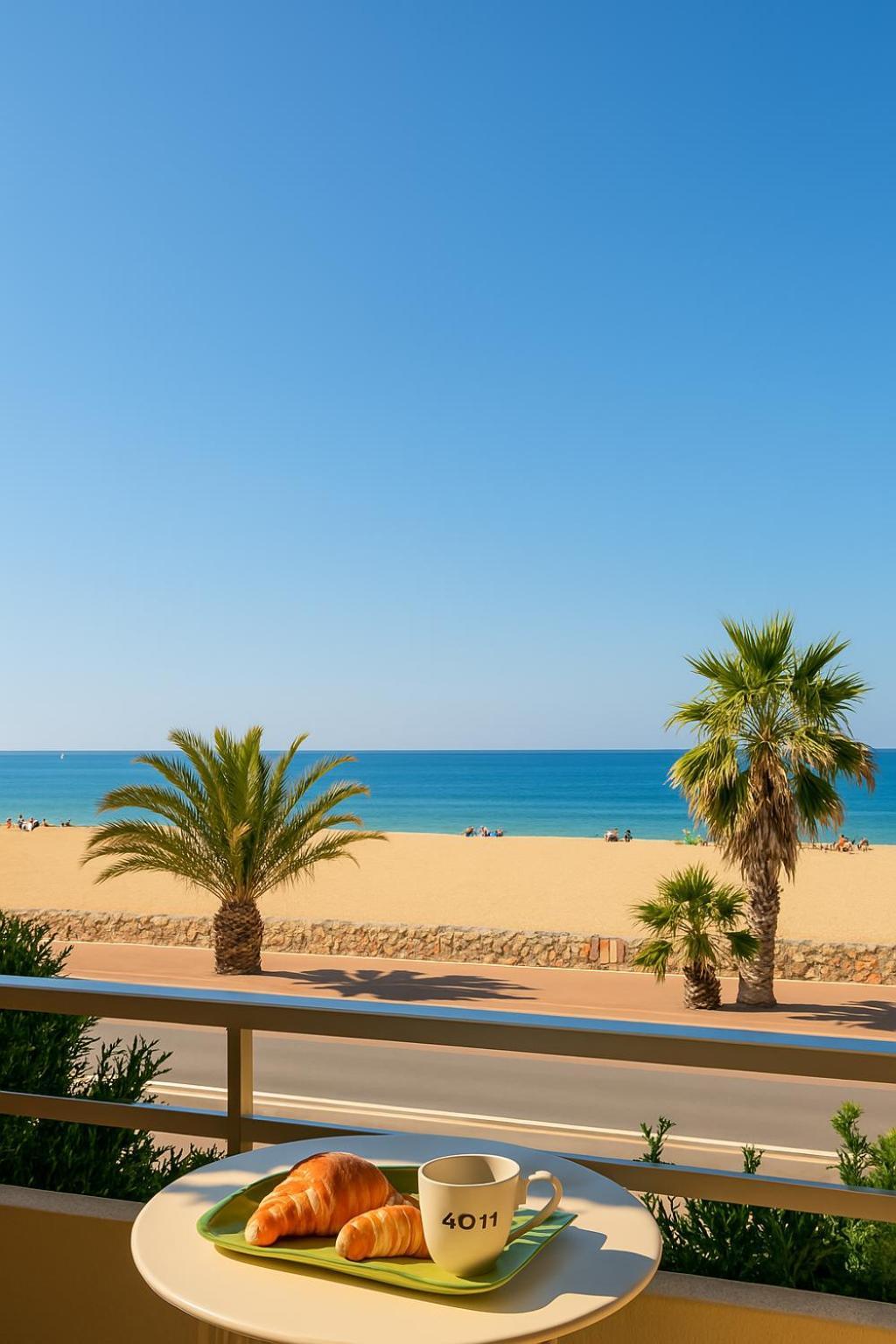 "Plage" Splendide Vue Mer Depuis La Chambre Et Le Salon Cuisine, 20M De La Plage! Canet-en-Roussillon Εξωτερικό φωτογραφία